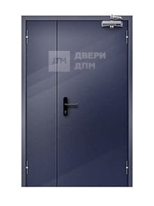 Глухая ДПМ-02 2-го типа противопожарная дверь полуторная шумоизоляционная